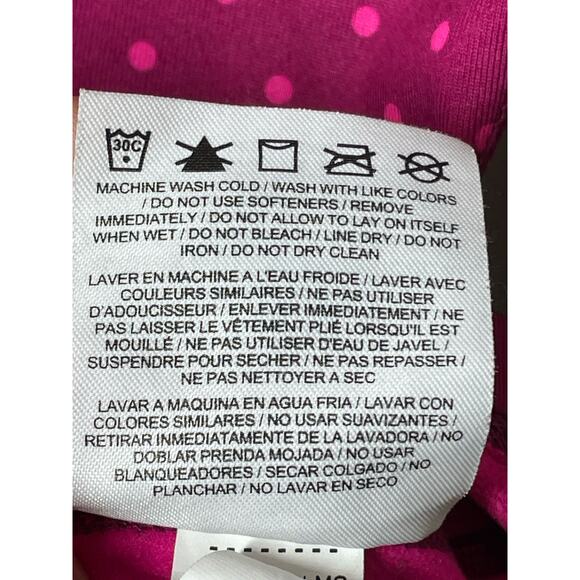 Nike Pro 1/2 Half Zip Long Sleeve Shirt Polka Dot Pink Small Womens Dri-Fit - Picture 7 of 8